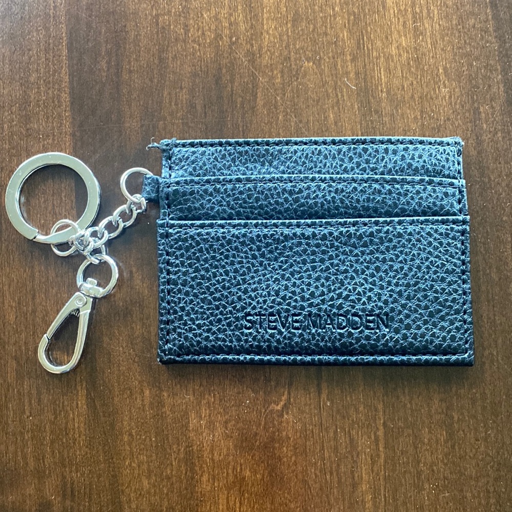 Steve Madden ID cardholder keychain